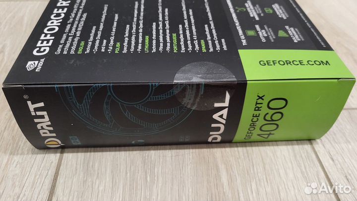 Видеокарта Palit GeForce RTX 4060 dual OC 8Gb