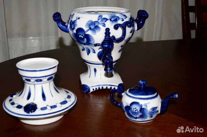 Самовар Гжель декоративный