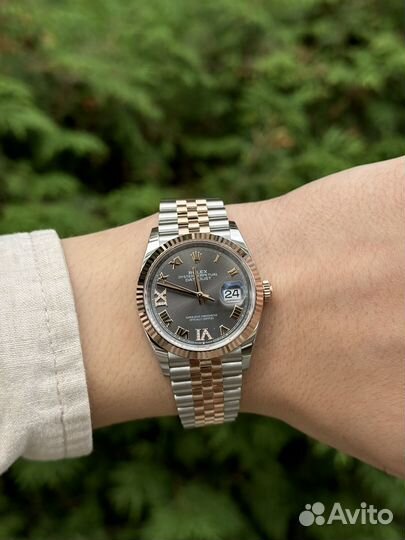 Rolex Datejust 36mm Rose Gold & Grey Dial