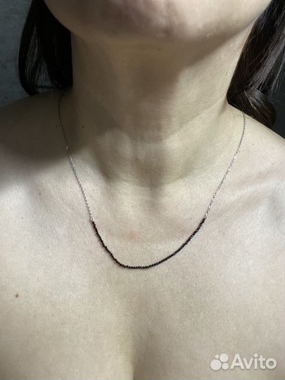 Колье серебро