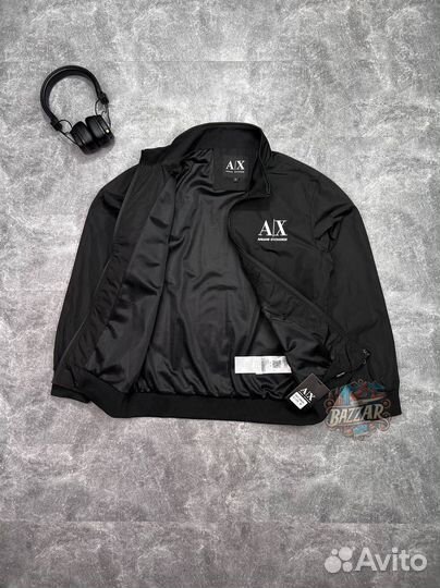 Бомбер armani exchange черный