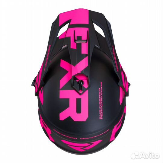 Шлем FXR Torque X Team с подогревом,черно-розовый