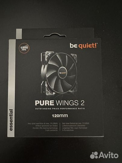 Корпусные вентиляторы 120mm Be quiet Pure wings2