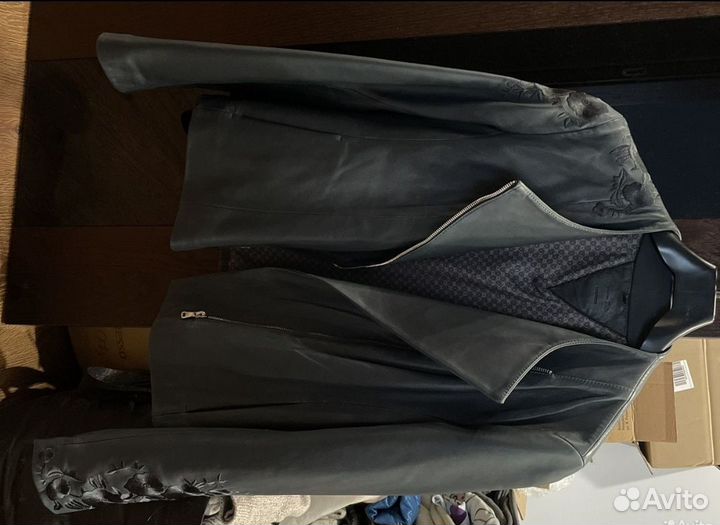 Куртка кожаная женская massimo dutti p M