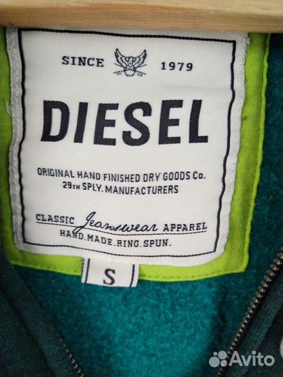 Толстовка на молнии diesel.Оригинал