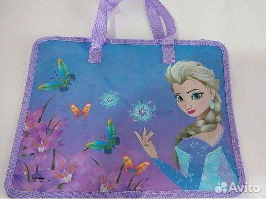 Папка на молнии с ручками формат А4