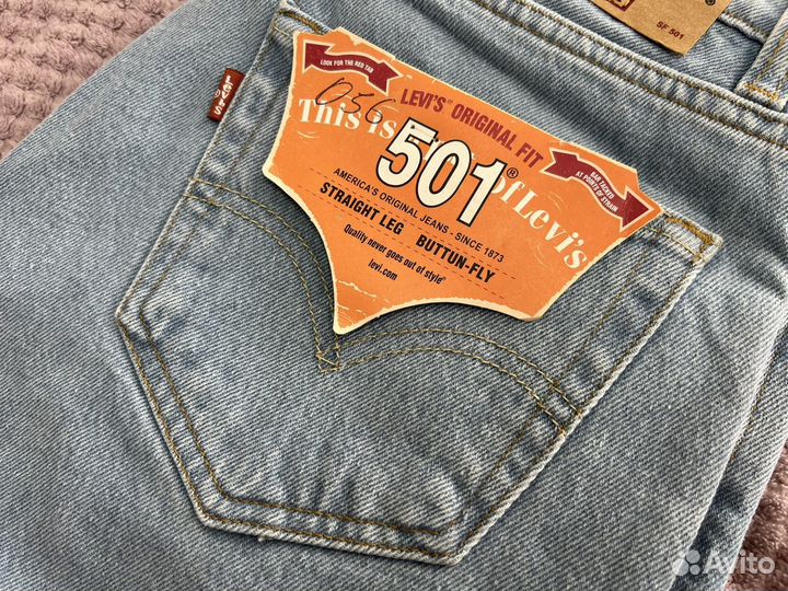 Джинсовые шорты Levis 501 premium