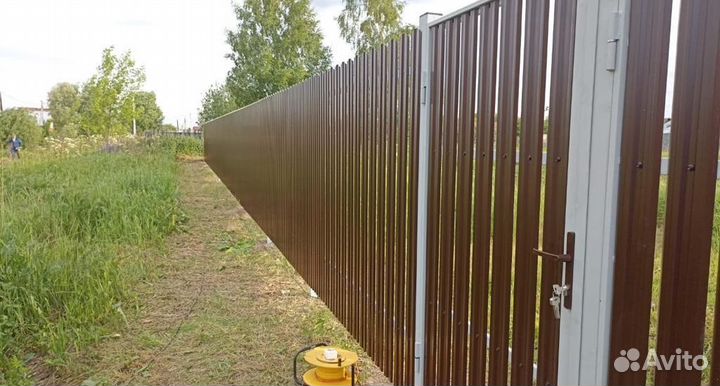 Забор металлический под ключ быстро