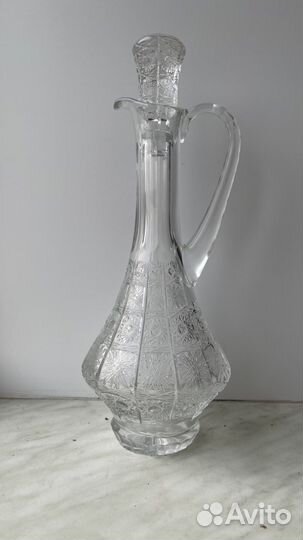 Графин хрустальный чср 70-х годов. Богемия