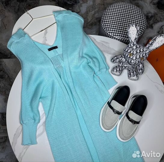 Нежный и мягкий кардиган тиффани