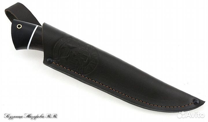 Нож Кречет Х12мф черный граб венге