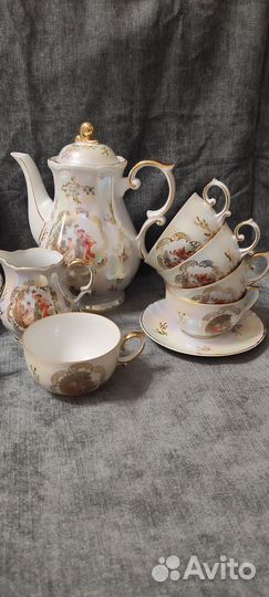 Антиквар.чайный cеpвиз оscar schlegelmilch ГДР 197