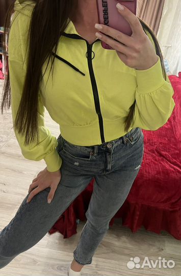 Кроп топ на молнии