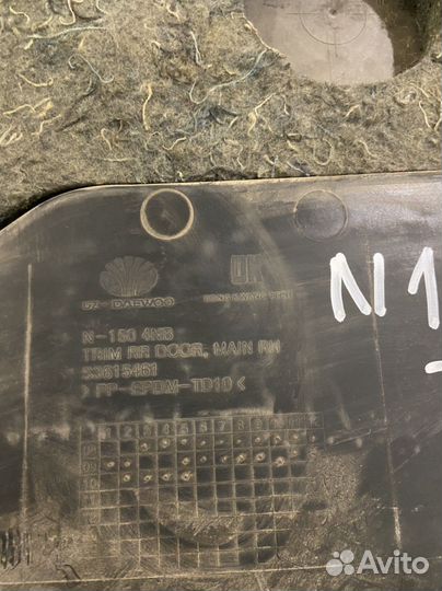 Задняя правая обшивка двери Daewoo Nexia N150