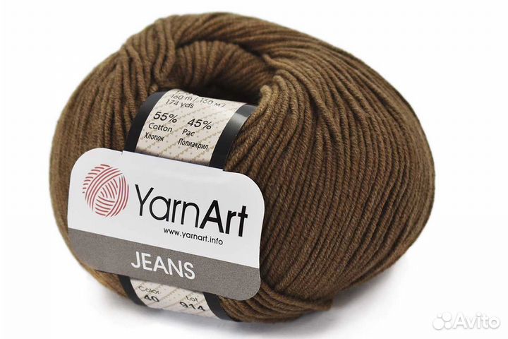 Пряжа YarnArt Jeans (Ярнарт Джинс)