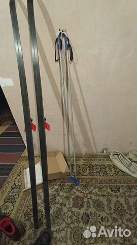 Лыжный комлект, лыжи, палки, ботинки