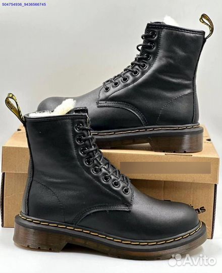 Ботинки Dr. Martens с мехом (Арт.18949)