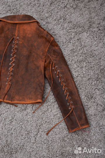 Кожаная куртка натуральная косуха