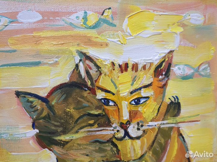 Картина акрилом на холсте 