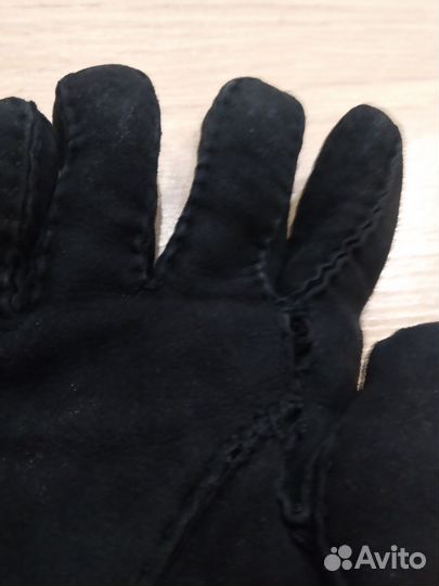 Перчатки замшевые мужские бу