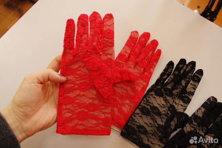 Перчатки ажурные
