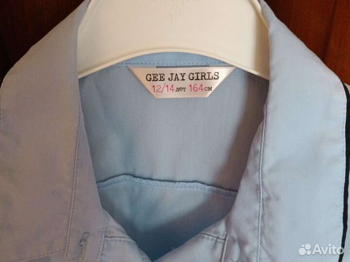 Рубашка с коротким рукавом на девочку