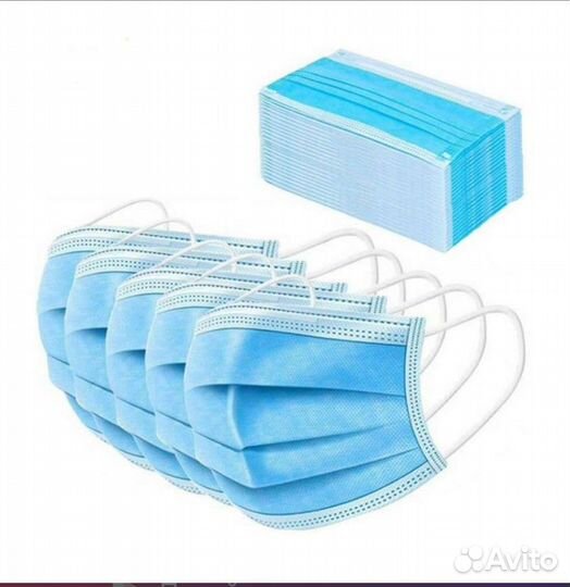 Маска медицинская 50 шт в упаковке