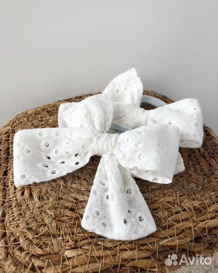 Резинки для волос, белые