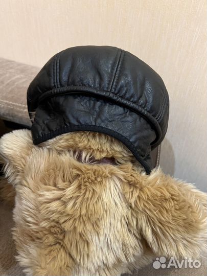 Мужская кожаная кепка