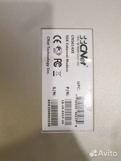Модем внешний CNet CN5614XE V.92 56K COM