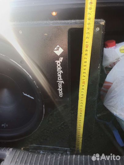 Сабвуфер rockford +конденсатор