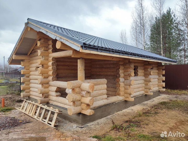 Срубы из бревна.Кровля.Отделка