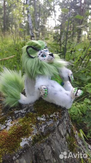 Плюшевая игрушка дракон Ирбис на заказ