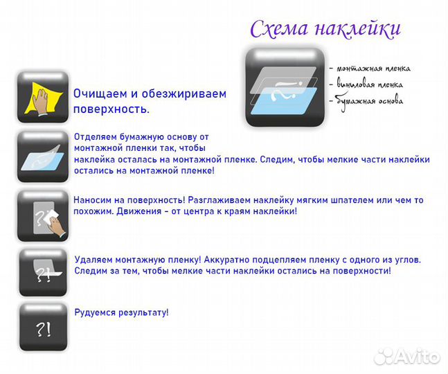 Виниловая наклейки - напоминалка на авто