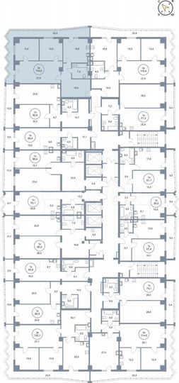 3-к. квартира, 119,8 м², 20/25 эт.