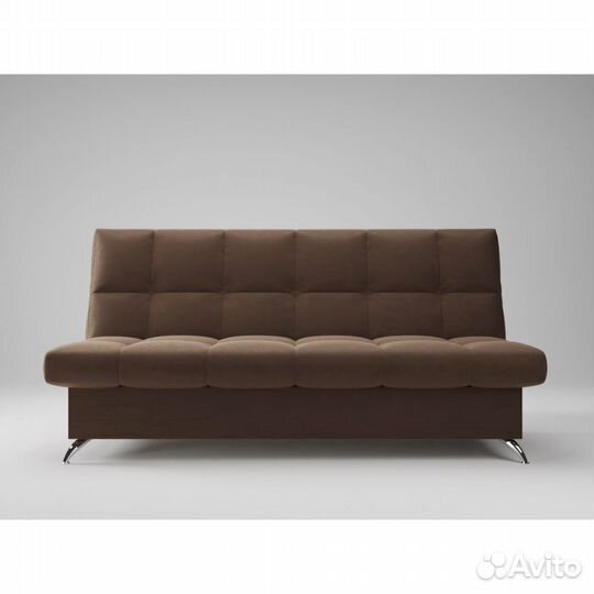 Диван «Финка прямая» ППУ - Коричневый (велюр)