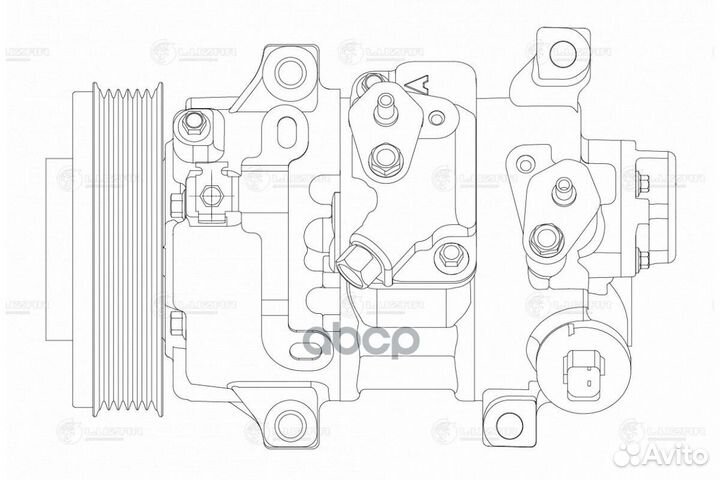 Компрессор кондиционера lcac 19D4 luzar