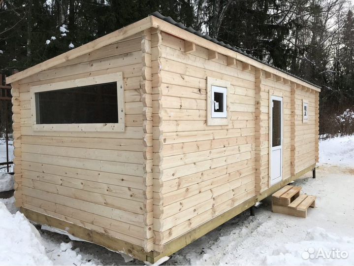Готовый сруб из бруса 70мм размер 6-2.5
