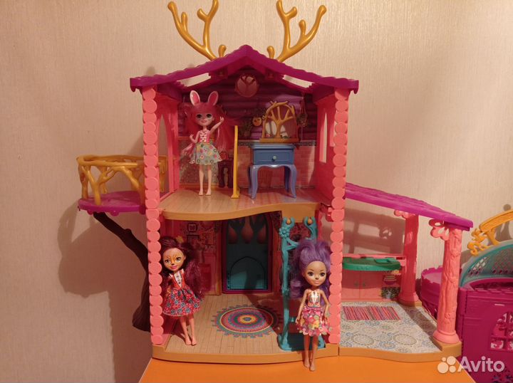 Энчантималс Домик Данессы Оленни и куклы