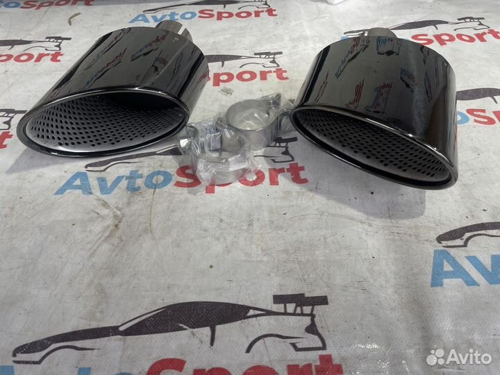 Audi A5 B9 Насадки на выхлоп в стиле Rs5 черные