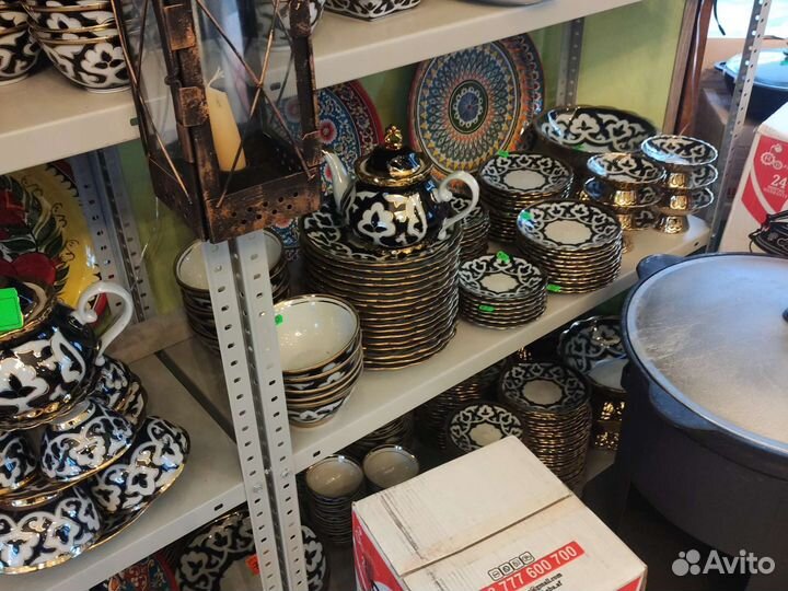 Узбекская посуда пахта,Риштан,коса,ляган, пиала