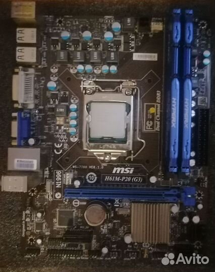 Материнская плата LGA1155 MSI H61M-P20(G3)
