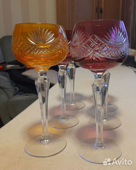 Бокалы nachtmann. Немецкий цветной хрусталь