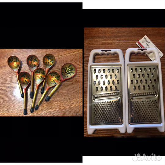 Кухонная утварь СССР, ложки, вилки, терка