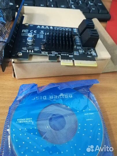 Контроллер (Расширитель) на 4 порта PCI - e SATA