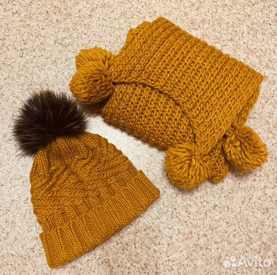 Комплект шапка и шарф