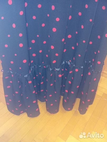 Платье женское в горошек 58