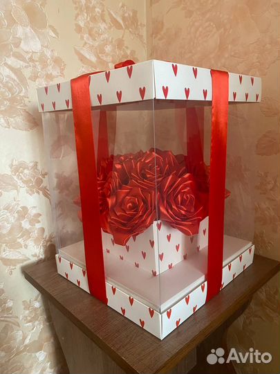 Букет из атласных роз