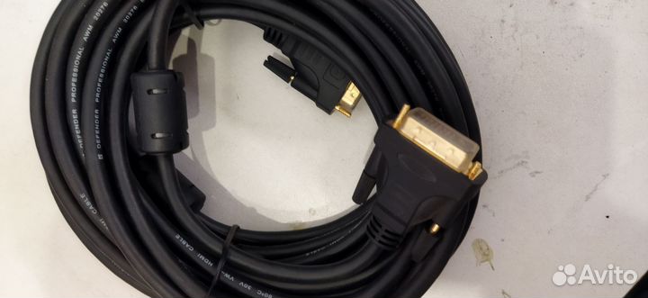 Кабель DVI соединительный 10 метров