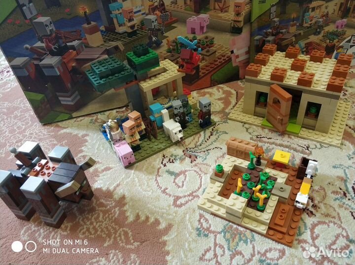 Lego minecraft деревня